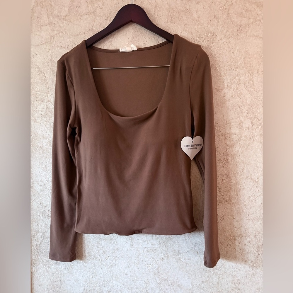 7th & Hudson  Brown Long Sleeve Top